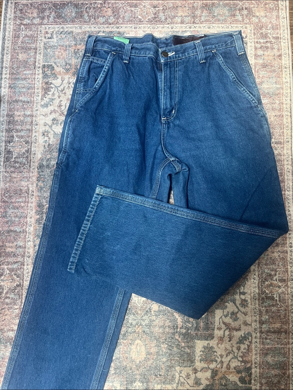Carhartt Men's Relaxed Fit Dark Blue Jeans